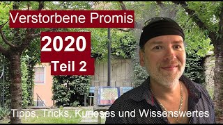 ✅32 Promis sind 2020 gestorben  Verstorbene prominente Stars des Jahres verstorben Toten Teil 2 [upl. by Gavra58]