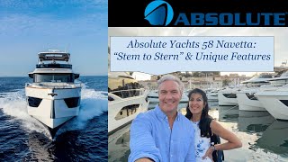 Absolute Yachts Navetta 58 quotStem to Sternquot Tour amp Unique Features  CallText Chris 561 2851212 [upl. by Aicilaana]