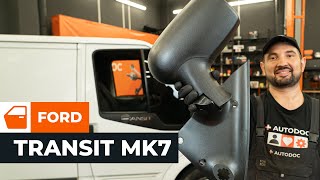 Hoe een buitenspiegel en spiegelglas te vervangen van de FORD TRANSIT MK7 AUTODOCHANDLEIDING [upl. by Ateiluj]