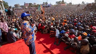 LIVE Raila Odinga Hassan Joho Junet Mohamed hold Rally in Wajir [upl. by Aihsined]