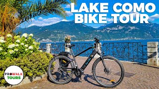 Lake Como Bike Ride Italy  4K  36 Miles  58 Km [upl. by Nepil]