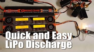 Quick and Easy LiPo Battery Discharge [upl. by Ttezil]