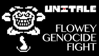 Flowey Genocide Fight  What happens if you land a Betrayal Kill on Flowey Unitale [upl. by Nigem]