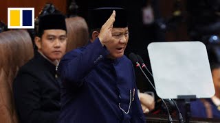 Prabowo sworn in as Indonesian president [upl. by Ifen]