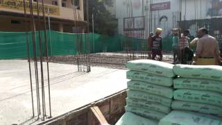 JSW slag cement using in a construction site [upl. by Marasco]