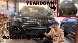 Rebuilding A Wrecked 2022 Ford Explorer Part 1 [upl. by Ailicec]