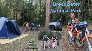 Broadwater National Park Camping Hiking Swimming and Motorbikes 🚲 [upl. by Garbe138]