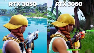 RTX 3050 VS RTX 3060 FORTNITE [upl. by Tawnya680]