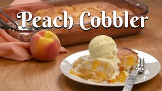 HOW TO MAKE PEACH COBBLER USING FRESH PEACHES Easy Recipe for the Best Homemade Peach Cobbler [upl. by Godwin]