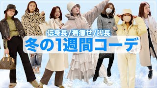 【冬コーデ】最近、足痩せた？ってよく言われる冬の着痩せ1週間コーデ☃️冬から春まで着れる【ユニクロZARA】 [upl. by Atterbury]