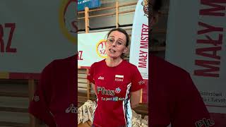 Joanna Mirek siatkarka o programie Mały Mistrz” sports volleyball szkoła malymistrz [upl. by Topliffe]