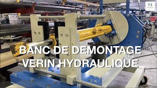 Banc de démontage vérin hydraulique  TechniServices [upl. by Tierney259]