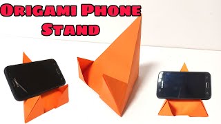 Qogozdan narsalar yasash  How To Make Paper Mobile Stand Without Glue  Diy Origami Phone Holder [upl. by Evets200]