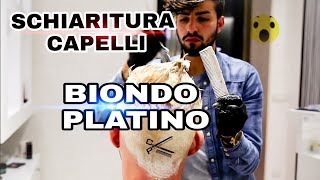 TUTORIAL  Decolorazione capelli da BIONDO scuro a PLATINO 6 [upl. by Wolk]