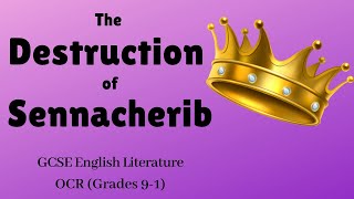 The Destruction of Sennacherib  Lord Byron  Mr King analysis [upl. by Savory]