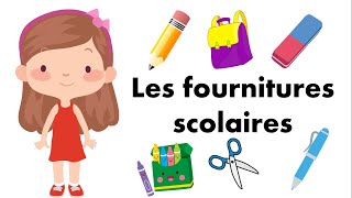 Apprendre les fournitures scolaires en français  Lets Learn [upl. by Eisler]