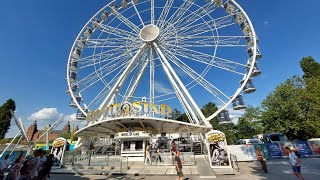 Riesenrad quotMovie Starquot  LandwehrmannHenschel  Aschaffenburger Volksfest 2023 Offride [upl. by Bartel536]