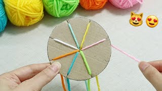 I made 50 in one day and Sold them all Super genius idea with yarn and paper [upl. by Aroz764]