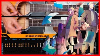 Given OST  Fuyu no Hanashi  Acoustic Guitar Lesson Tutorial  TAB  CHORDS [upl. by Hanway]