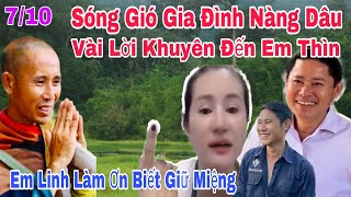 Sáng 710 Chuyện Gia Đình Em Linh Nói Về Sư Bá Khiến Cộng Đồng Mạng Dậy SóngquotEm Thìn Nên Khuyên Vợ [upl. by Gibrian9]