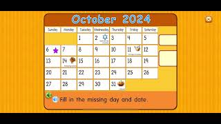 Starfall Calendar October 6 2024 [upl. by Tonie]