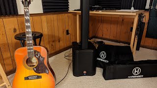 Harbinger MLS1000 Outdoor Windy Dispersion Test with Acoustic Guitar [upl. by Assil]