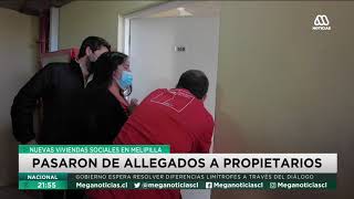 Viviendas sociales en Melipilla Pasaron de allegados a propietarios [upl. by Eixela]