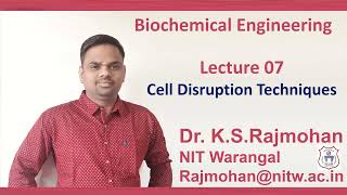 Lecture 7 Cell Lysis Cell Disruption Techniques [upl. by Swiercz]