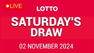 The National Lottery Lotto Draw Live results from Saturday 02 November 2024  tonights lotto [upl. by Itsym]