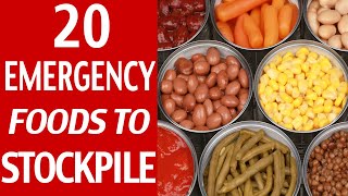 20 Budget Friendly Foods To Stockpile Your Prepper Pantry [upl. by Marigolda]