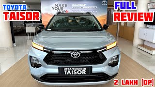 New 2024 Model Toyota Taisor Top Model Review✅Toyota Taisor 2024 top model  toyota taisor 2024 [upl. by Nekciv]