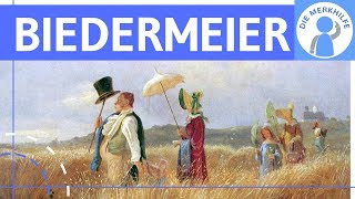 Biedermeier  Literaturepoche einfach erklärt  Merkmale Literatur Geschichte Vertreter [upl. by Veedis]