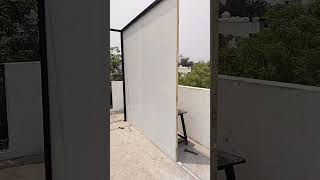 New roof top cabin installation rooftop house in india prefab house puf panel pufpanel prefab [upl. by Hillari]