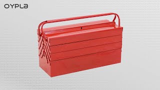 Oypla 4 Tier 7 Tray Heavy Duty Metal Cantilever Tool Box 21quot  530mm [upl. by Mirielle]