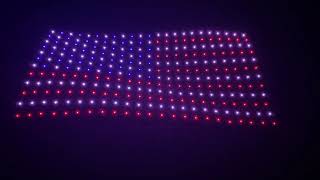 American Flag in Drone Light Show [upl. by Zalea]