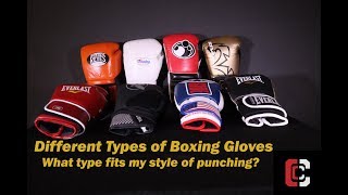 Different Types of Boxing Gloves [upl. by Orvah]