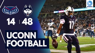 UConn Football Crushes FAU at Home 4814 [upl. by Eahsram]