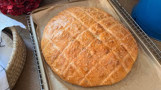 Slovenian Flatbread Recipe  Pogača Salted Cake  Focaccia  BELOKRANJSKA POGAČA [upl. by Anelrahs]