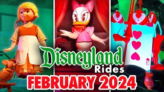 Disneyland Rides  February 2024 POVs 4K 60FPS [upl. by Mylan]