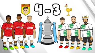 Manchester United 43 Liverpool FA Cup 2324 Parody Diallo Goal Goals Highlights Song [upl. by Saxela601]