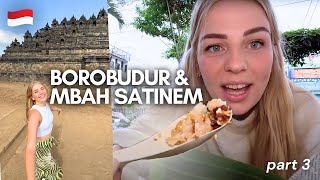 Yogyakarta Borobudur Temple amp Mbah Satinem Famous Lupis from Netflix [upl. by Lounge931]