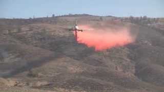 quotPowerhouse Firequot  Brush Fire  DC10 Airtanker Drops [upl. by Odradlig]