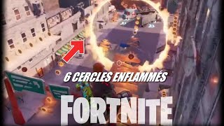 FORTNITE DÉFIS VIRÉE URBAINE  Traverser les 6 cercles enflammés [upl. by Danczyk400]