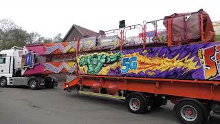 Reportage Kermis Transport 1 Mei Kermis Genk 2023 [upl. by Dorice852]