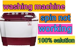 semiautomatic Washing machine spin dryer not working  how to fix washing machine spin [upl. by Asta]