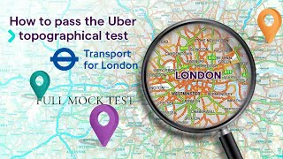 Uber Topographical Full Mock Test TfL PHV Driver Topography Test London Taxi Driver Must Watch [upl. by Erlinna]