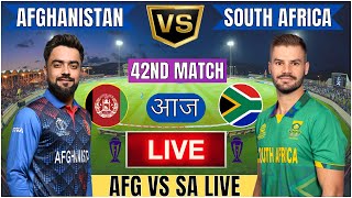 Live AFG Vs SA Match Score  Live Cricket Match Today  AFG vs SA live 1st innings livescore [upl. by Yhtomot318]