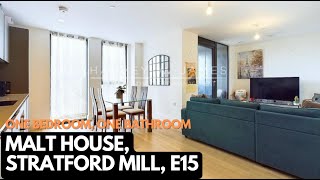 INSIDE this One Bedroom One Bathroom Apartment in Malt House Stratford Mill E15  Harvey W James [upl. by Willett]