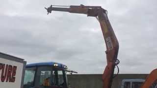 home made HIAB crane for tractor [upl. by Nosyarg]