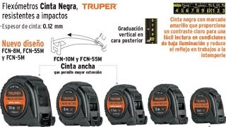 Flexometros Cinta negra Truper resistente a impactos [upl. by Eiramaneet957]